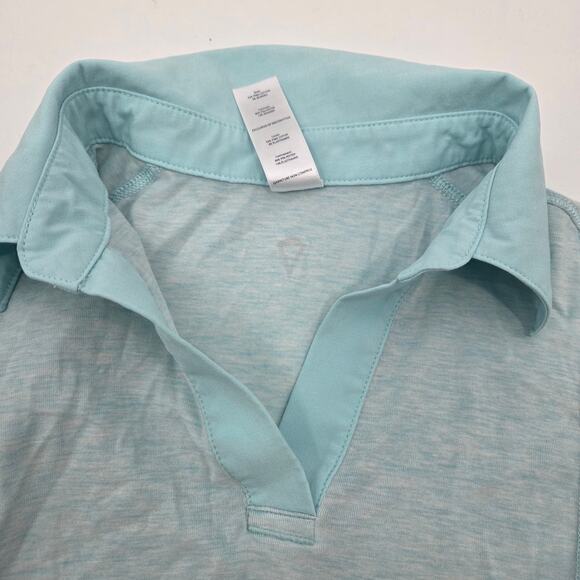 LOT 2 Ivivva Lululemon Girl SZ 10 Grey Blue Polo Short Sleeve Casual Athletic - Picture 3 of 5
